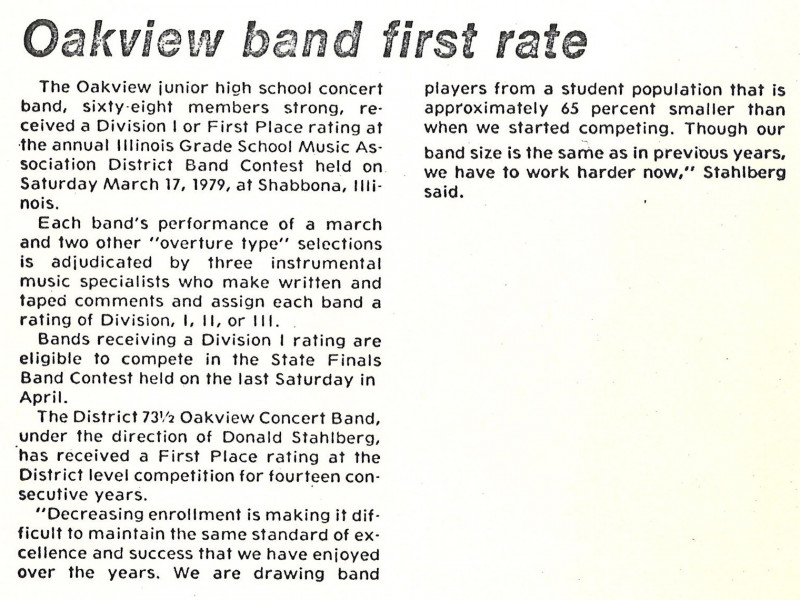 Oakview Band First Rate