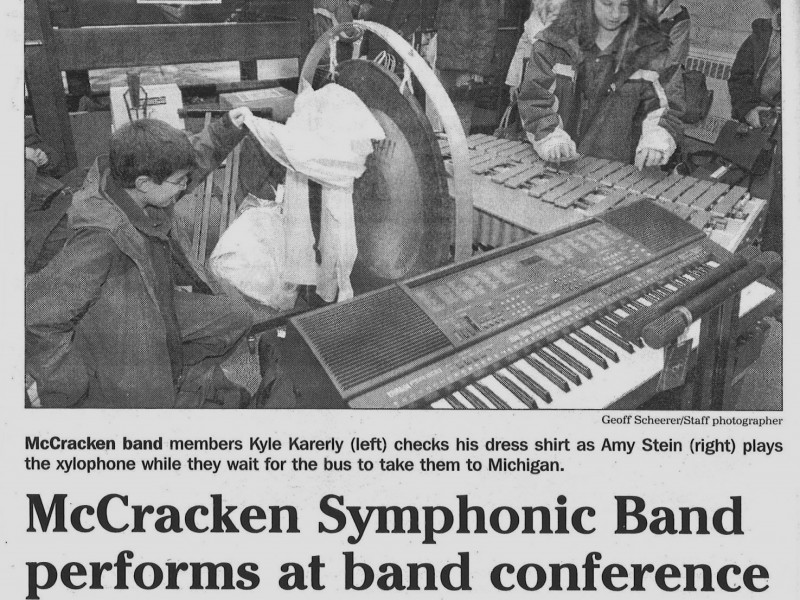 McCracken Symphonic Band Performs at Band Conference