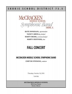 10.18.18 Symphonic Band Cover